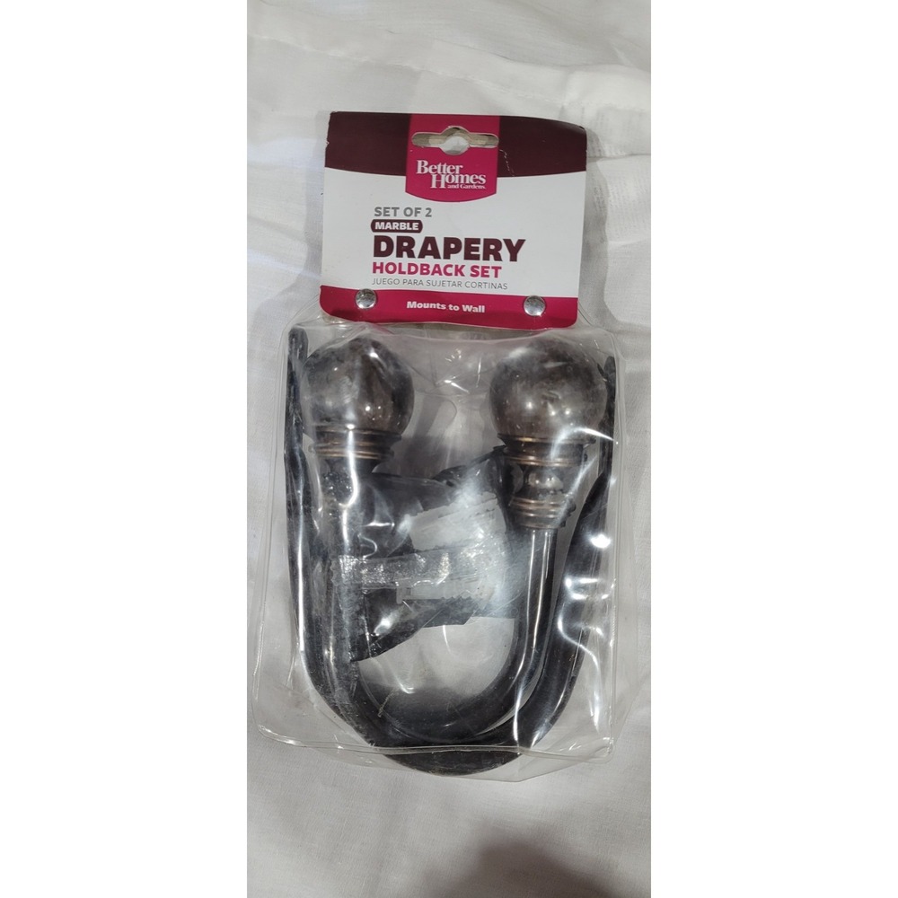 Home Decorators Marble Hook Curtain Holdback (Set of 2)